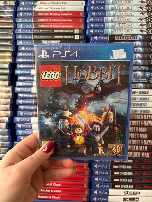 Гра Lego Hobbit на ps4, диск з грою на пс 4, ліцензія