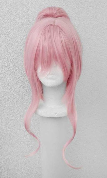 Akiyama Mizuki Project Sekai różowa jasna peruka z kitką cosplay wig
