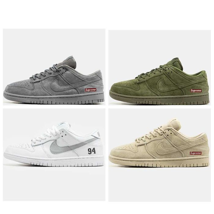 Кроссовки Nike SB Dunk Low x Supreme кросівки найк данк суприм (36-45)