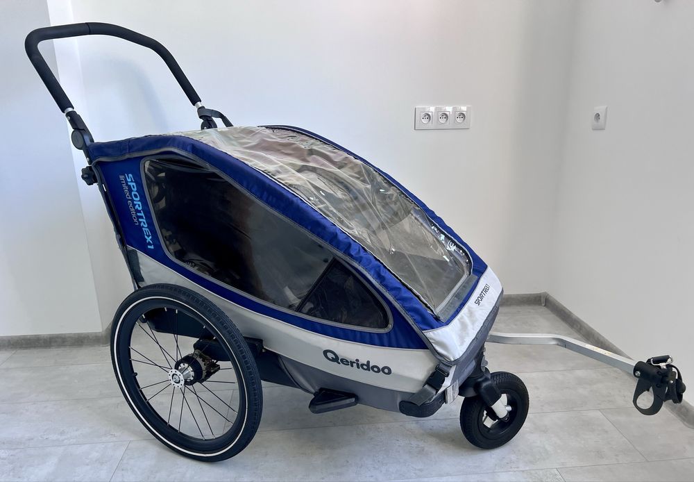 Przyczepka rowerowa Qeridoo Sportex 1 Limited Edition + siedzisko