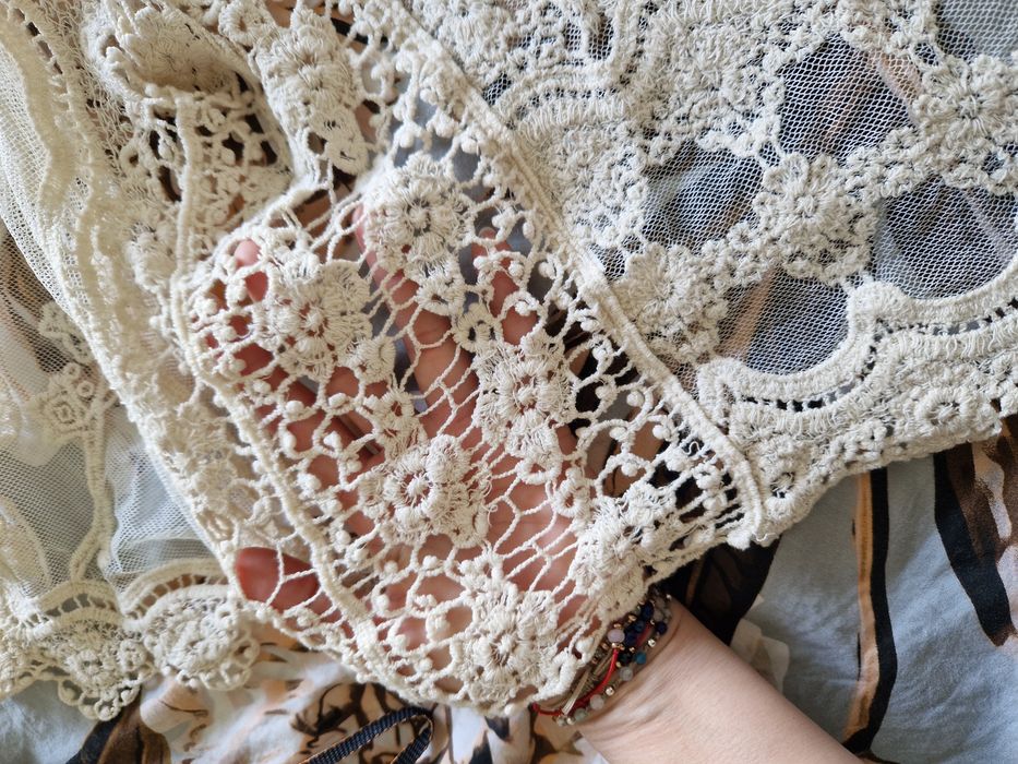 Boho kamizelka dziergana