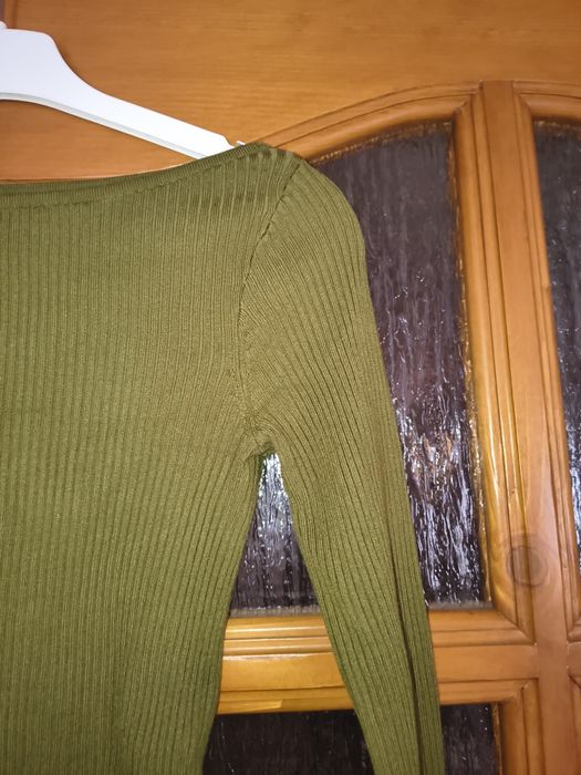 Elegancka dopasowana bluzka z długim rękawem rozmiar S Sinsay nowa