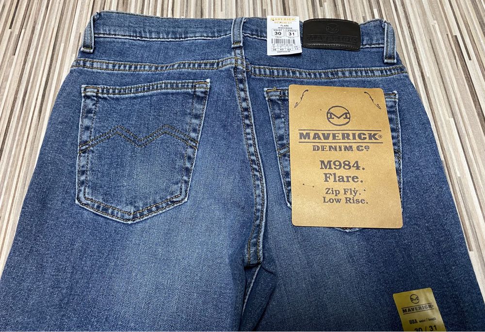 Spodnie jeans 30/31 pas 68 cm komplet 2 sztuki Lee Mawerick nowe