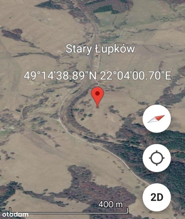 Działka rolna 10 972 m², Bieszczady, gm. Komańcza, Stary Łupków