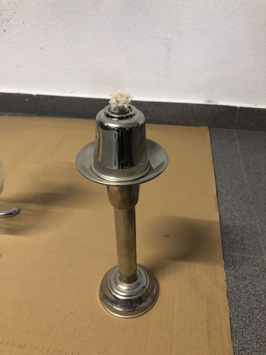 Castiçal vela com cordel