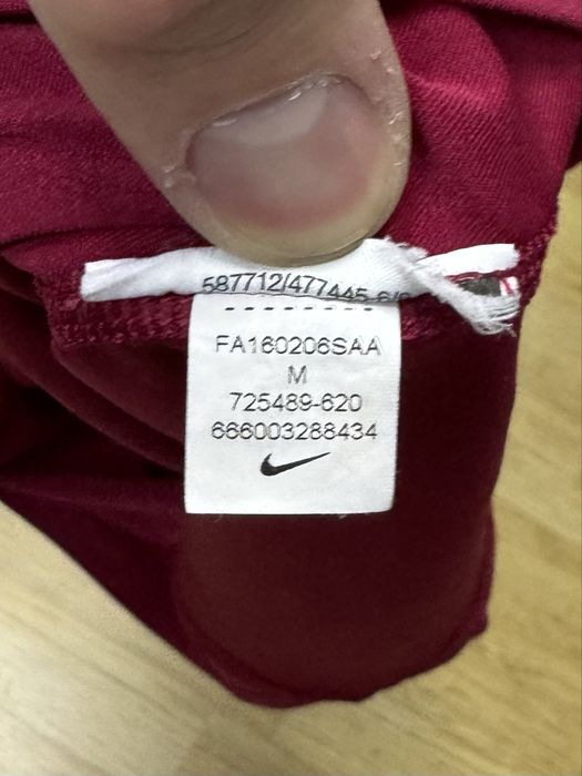 Nike dri-fit майка M размер женская красная с лого спортивная