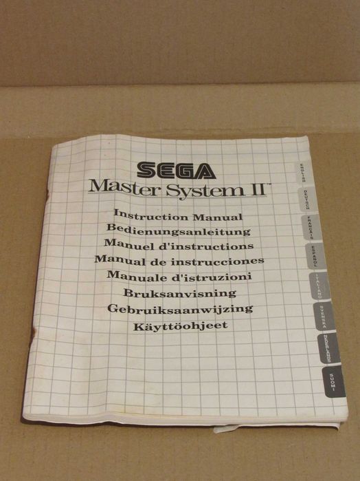 Manual da consola Sega Master System II