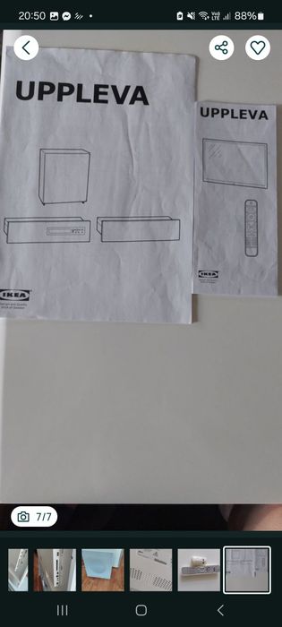 Telewizor z szafką i głośnikami