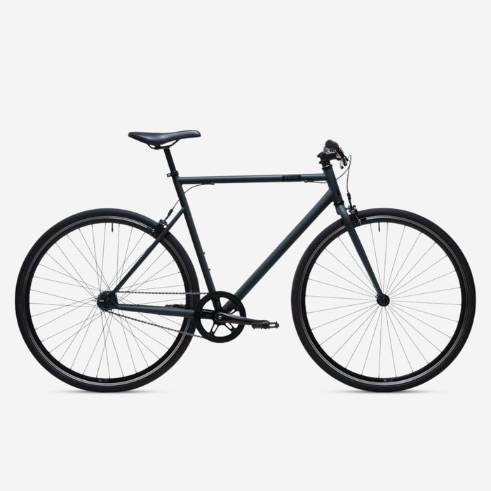 Bicicleta de cidade Single Speed 500 cinzento carbono