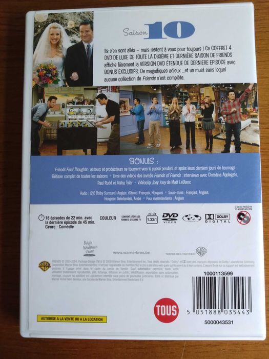Saison 10 Friends dvd