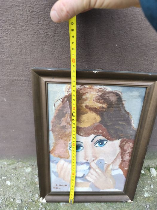 Obraz malowany kobieta