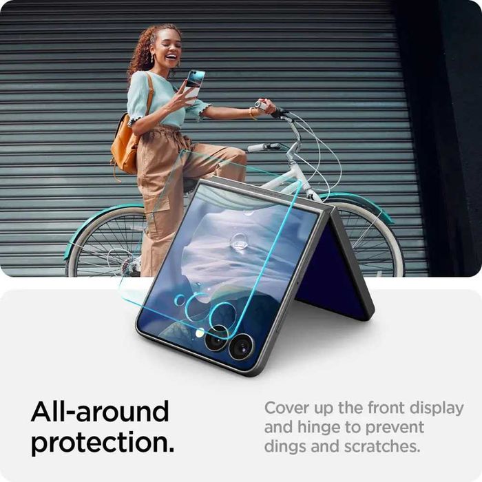 Защитное стекло Spigen EZ FIT 2-Pack для Samsung Galaxy Flip 7 Clear