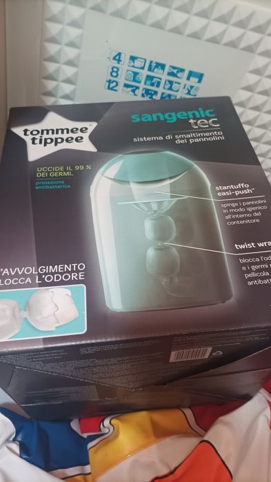 Contentor de fraldas tommee  tippee