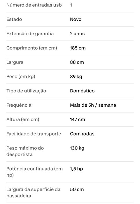 Passadeira de exercício