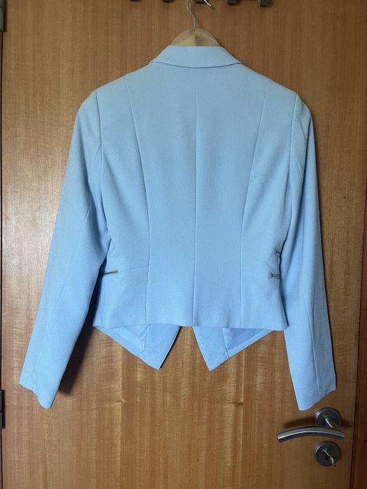 Blazer cintado azul bebe
