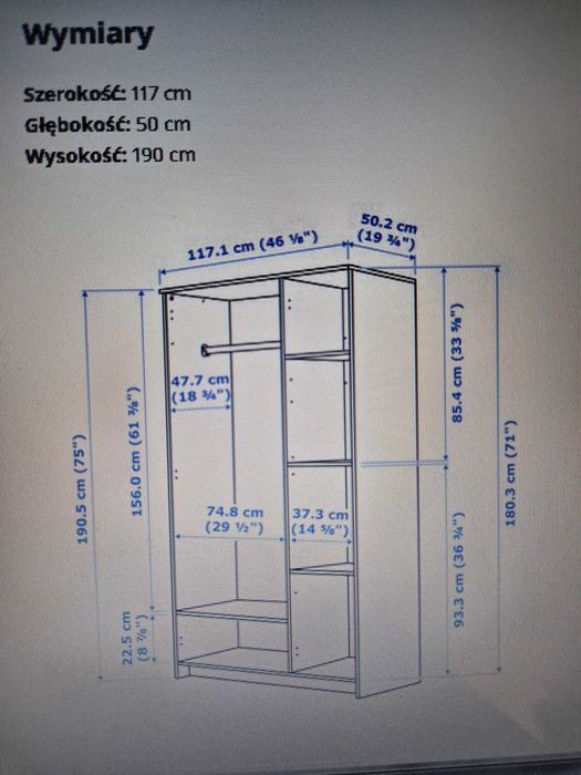 IKEA zestaw mebli BRIMNES