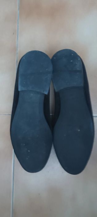 Sapatos Zara Man black velvet, usados 1 x, tamanho 40