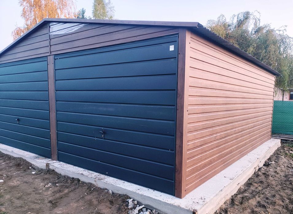 Podwójny Garaż Blaszny + Drzwi w CENIE