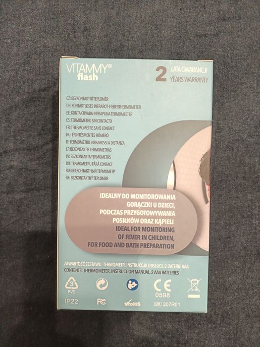 Termometr bezdotykowy Vitammy flash