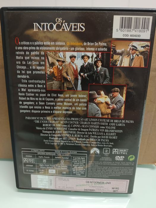 DVD os intocáveis