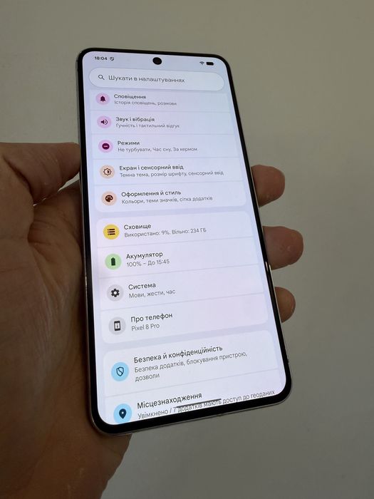 Google Pixel 8 pro 256gb Blue. Гарний стан. 93%