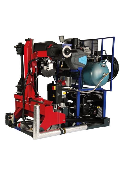 Zestaw mobilny do Obsługi Kół M&amp;B 666 Montażownica Wyważarka Kompresor Agregat