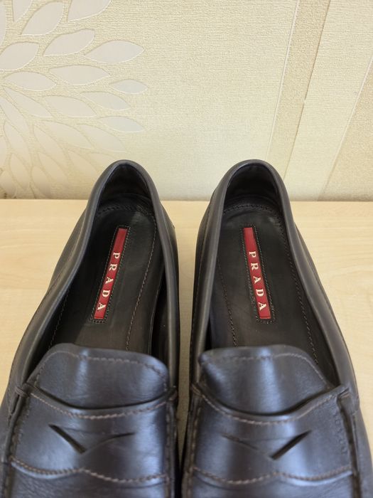 Чоловічі туфлі мокасини лофери Prada розмір 43-44