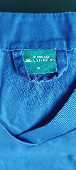 Scrubsy medyczne rozmiar S niebieski i granatowy