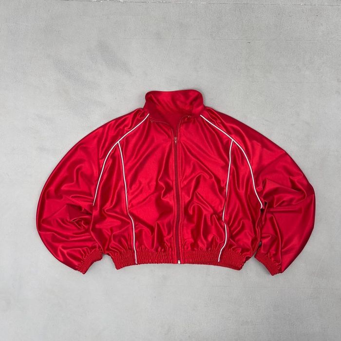 Жіночий спортивний костюм з атласу, оверсайз кофта + широкі штани