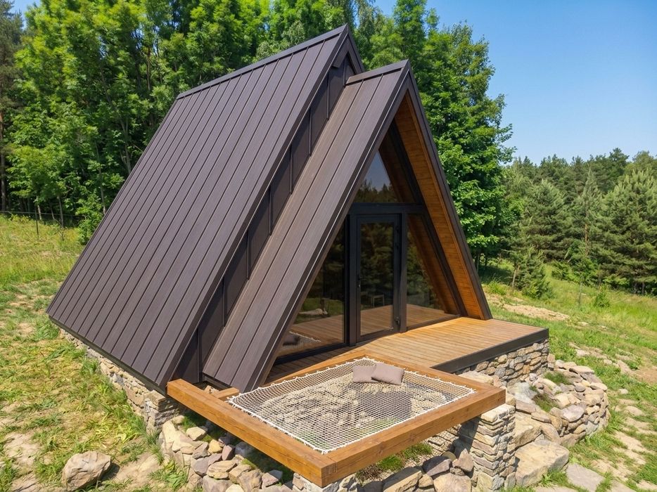 Domek letniskowy trójkątny A-frame