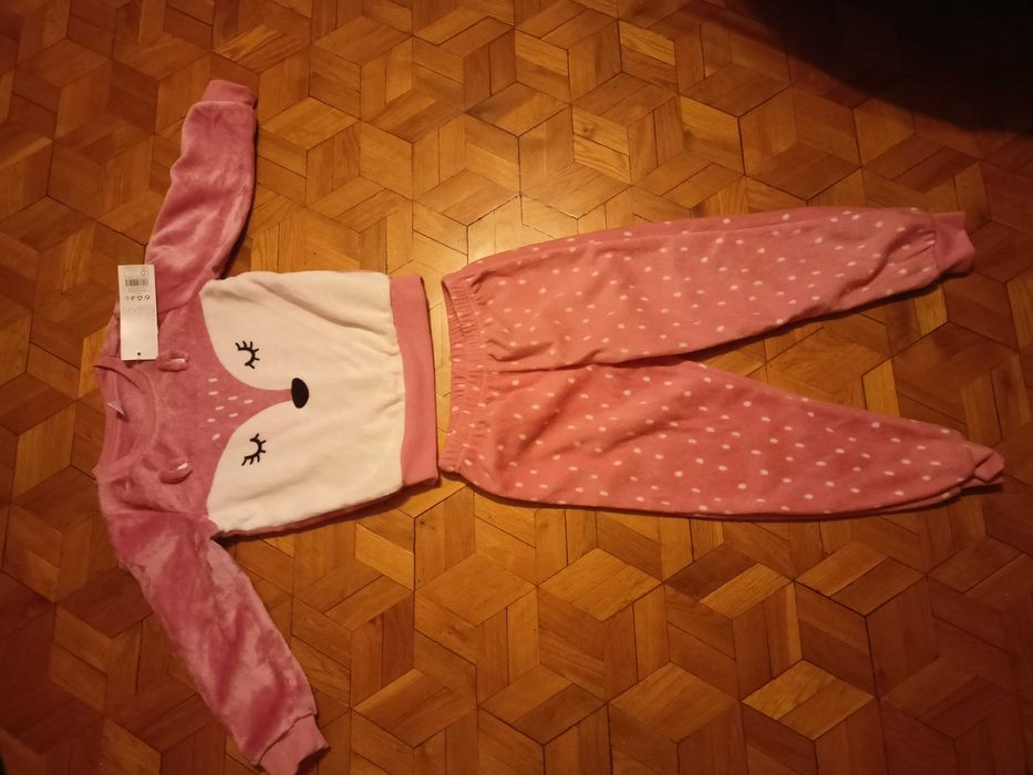 Ciepła piżama dla dziewczynki