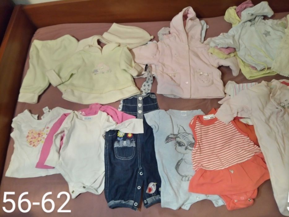 Zestaw ubranek dla dziewczynki rozmiar 56/62