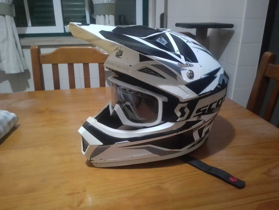 Capacete enduro motocross btt moto shot