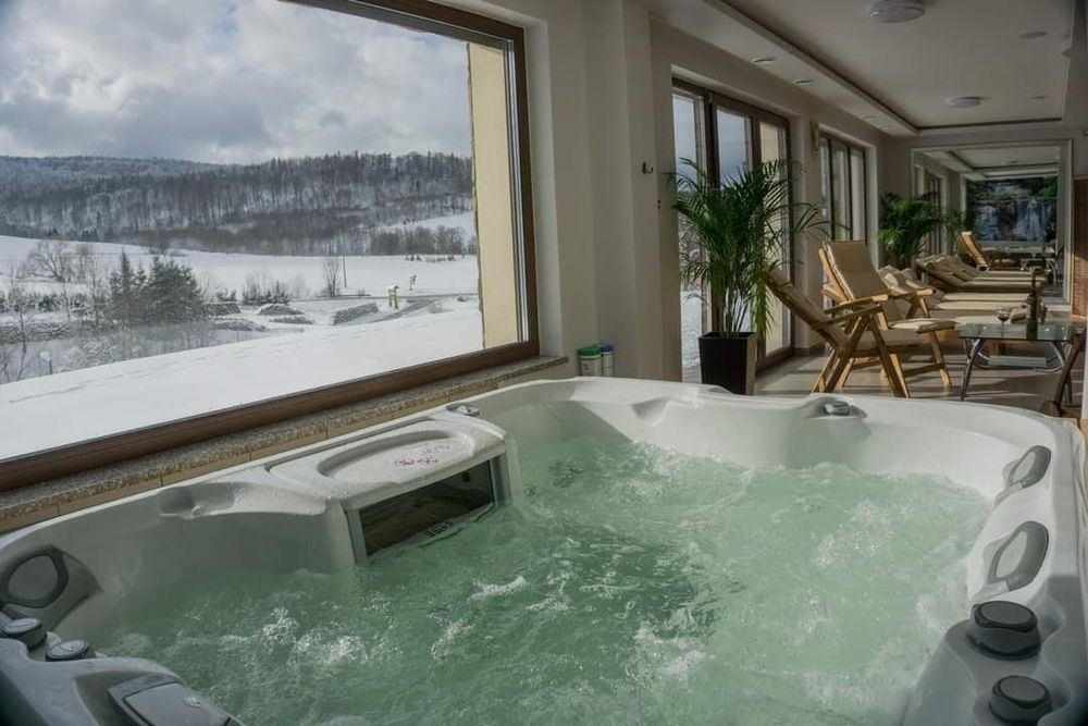 domek + alpaki, SPA, zarybiony staw Bieszczady