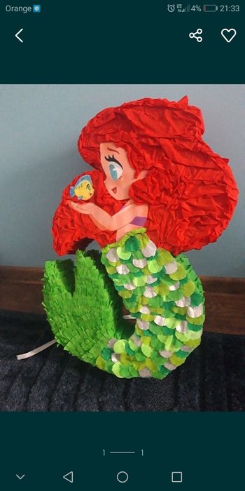 Piniata syrenka Ariela