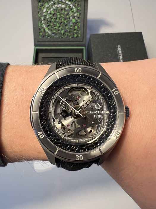 Limitowany tytanowy zegarek Certina DS Skeleton