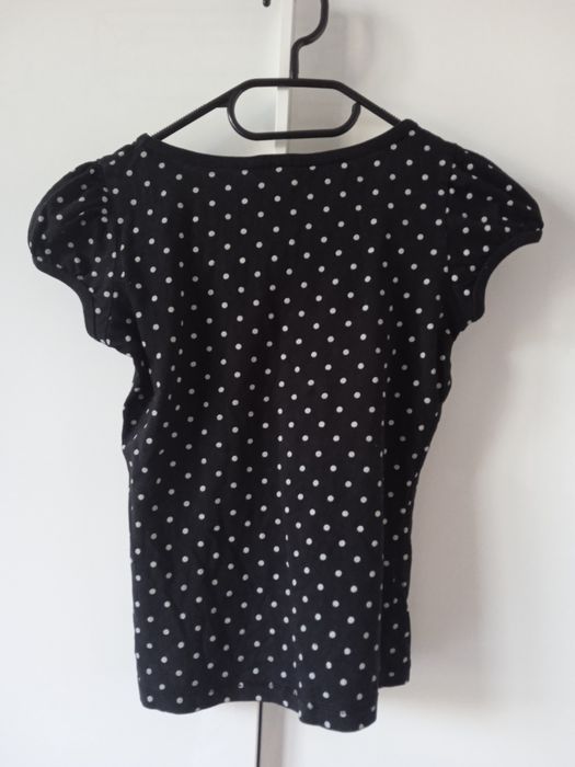 T-shirt dziewczęcy H&M w groszki 134/140 9-10 lat