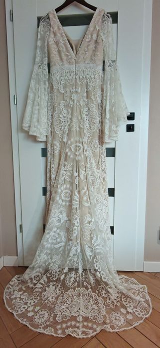 Suknia ślubna DAMA Couture Pocahontas | Rozmiar S / 173 cm + 5 cm | Stan Idealny
