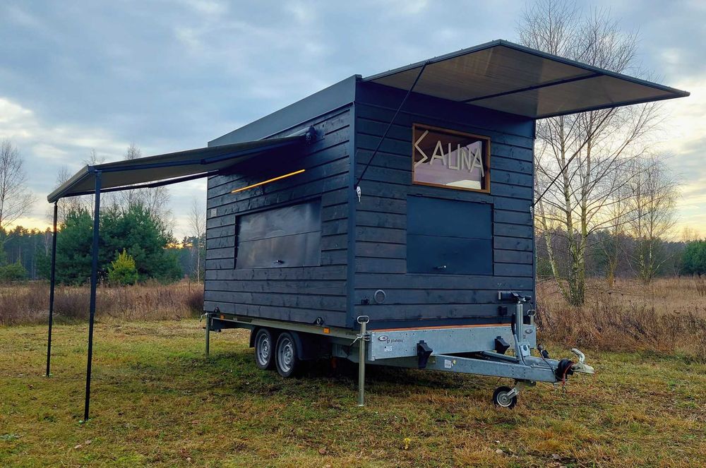 Sauna mobilna - duża, wynajem, bezobsługowa