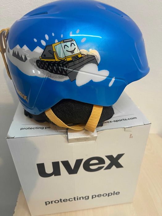 Kask narciarski Uvex + gogle Uvex