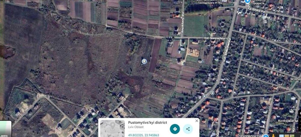 Продаж /земля /Сільськогосподарське/Скнилів / Львівська область