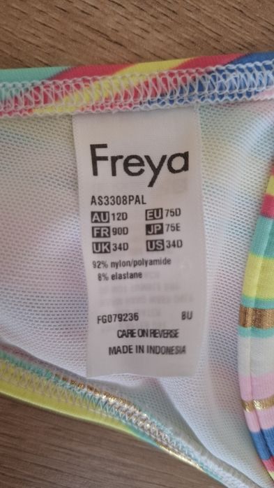Biustonosz stroju kąpielowego Freya nowy bez metki 75D / 34D