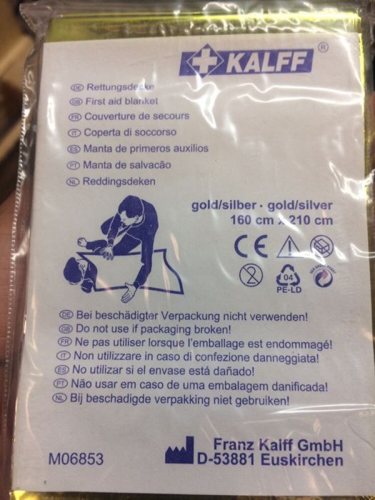 Manta térmica sobrevivência (trail)