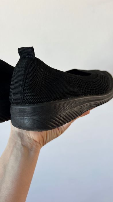 Czarne trampki damskie ażurowe