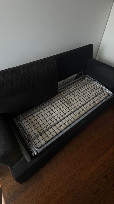 Sofá-Cama Cinzento Escuro