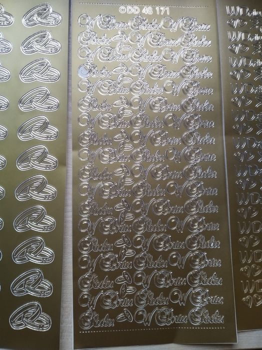 Album do scrabookingu+ naklejki ślub