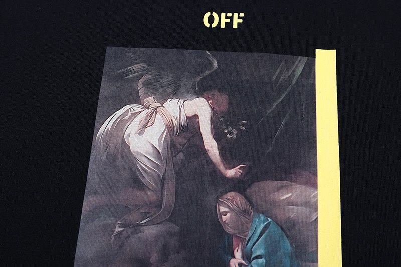 Футболка унисекс OFF-white мужская оверсайз, оригинал , черная