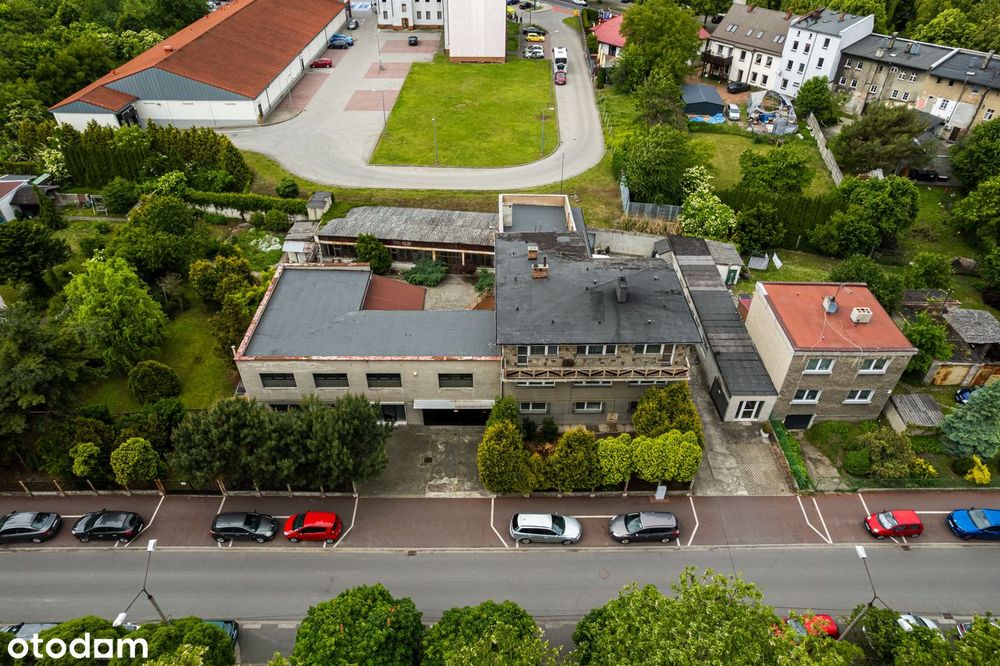 Dom 360m2 + hale 500 m2 na działce 21a w Centrum