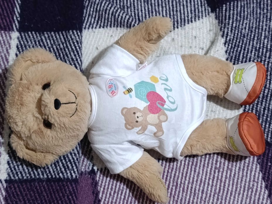 baby born бебі Борн ведмедик Тедді zapf ліжко