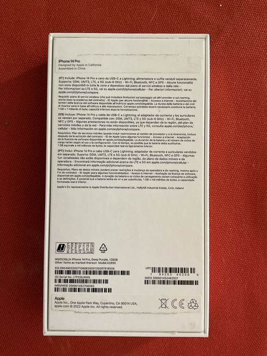 Caixa Original Iphone 14 Pro